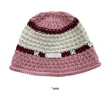 RIBBON KNITTING BUCKET HAT