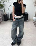 Nerit Washed Flare Denim Pants