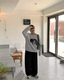 Yoniko Cat Printed Sweatshirt