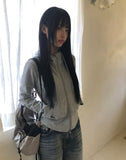 Doming High-Neck Hood Zip-Up