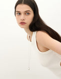 Champagne Full Moon Big Bowl Long Necklace