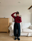Lumdy wool cashmere semi-polar knit