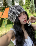 Honey loose fit net beanie