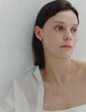 Volume Square (W) One-Touch Earrings