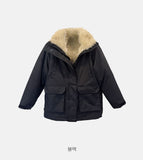 Wool stretch padding jumper