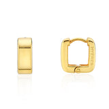 H-edition Silver (Y) Square One Touch Earrings