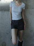 Asheran Two-Button Low Shorts