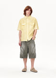 SPRAY DYED HALF SHIRT