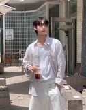 Harbor Stripe Linen Shirt