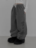Winter Lettering Fleece Pants