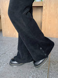 Hano Layered Brushed Bootcut Banding Pants