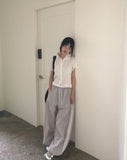 Minz Frill Puff Short Sleeve Shirt