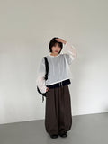 Banding Pin-Tuck Wide Pants