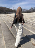 Milt Back Adjust Strap Balloon Wide Pants