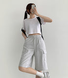 Cargo Pocket Bermuda Training Shorts