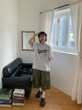 [unisex] Muho Printing Over Short Sleeve T-shirt