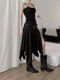 Lay Shirred Mesh Layered Sleeveless