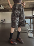 Military Snap Wide Bermuda Pants