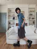 Rise roll up short sleeve shirt