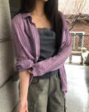 Glitz Summer Pocket See-through Shirt
