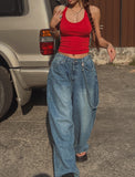 Soma Chain Balloon Denim Pants