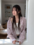 Coin Check Over Collar Shirt