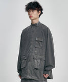 Ribstop Washed Cargo Shirt Jacket