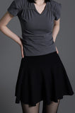 Flared Knit Skirt