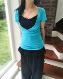 Minko Deep V-Neck Short Sleeve T-Shirt