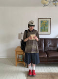 [unisex] Cant Raw Denim Banding Bermuda Pants