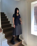 Nuen Pleated Midi Skirt