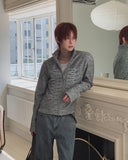 Novent Napoleon Muscle Fit Knit Zip-up