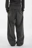 spacious belt pants