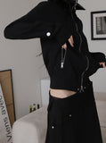 Cats Line Hood Zip-up