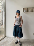 [unisex] Hotem Cool Banding Denim Bermuda Pants