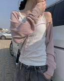 [A/M] Ringring Strap Bolero Cardigan