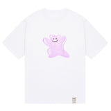 Pink Painting Big Bear Smile Short Sleeve Tee