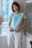 Zesty Heart Crop Short Sleeve Tee