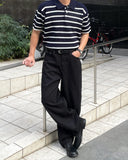 USA Cotton Curved Wide Pants