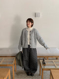 Hiyan Bokashi Round Knit Cardigan