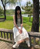 [MADE] Rec Button Lace Sleeveless