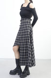 Noble Check Ankle Skirt