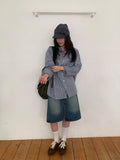 Yanpo Over Check Shirt