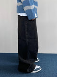 (Plan) Maid Long Wide Denim Pants