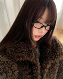 Piru Half Poodle Fluffy Fur Coat Jacket
