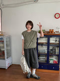 [unisex] Tamod Summer Banding Pintuck Bermuda Pants