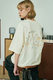 Rain Duck Embroidery Short Sleeve T-shirt