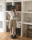 Kanin Slim Fit Number Print Short Sleeve T-Shirt