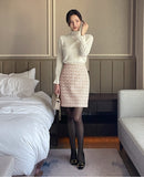 Seca Smoke Brushed Lace Polar Knit