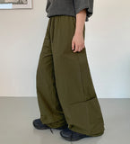 Taha banding string nylon cargo pants